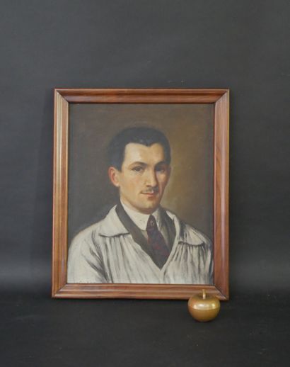null Pierre WAGNER (1897-1943)
PORTRAIT de G.R.GIMAT
Huile sur toile signée en bas...