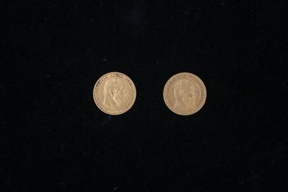 Allemagne : 2 pièces de 10 Marks or (1873...