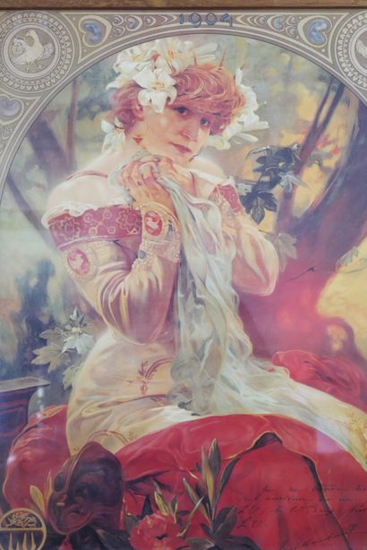 null Alphonse MUCHA (1860-1939), Sarah Bernhardt, Lefèvre-Utile, 1904.
Impression...