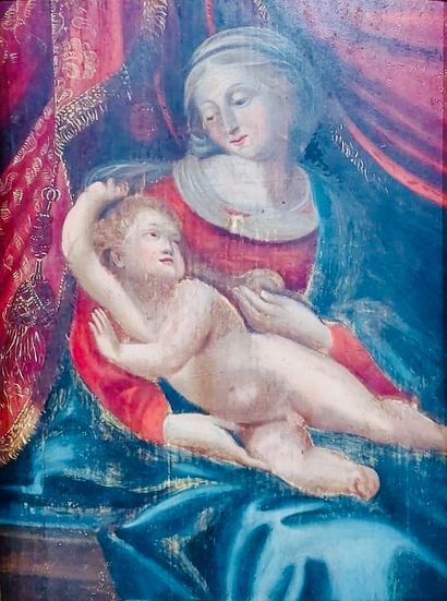 16th CENTURY ITALIAN SCHOOL
Virgin and Child.
Oil...