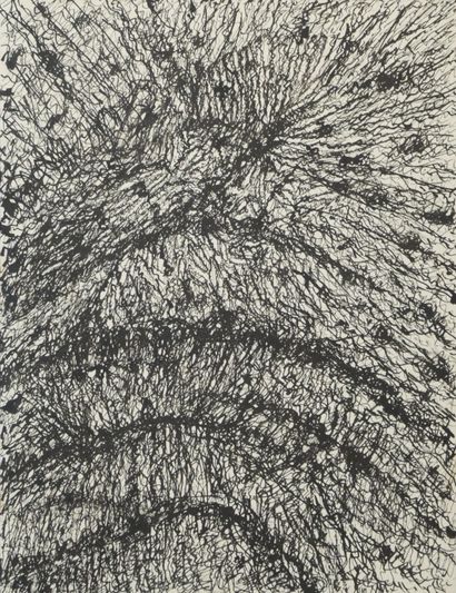 null Henri MICHAUX (1899 - 1984) Œuvre mescaline, circa 1955 Encre de chine, monogramée...