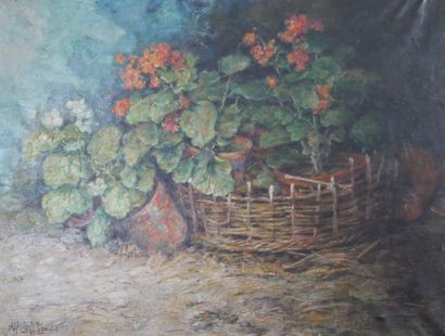Alfons RUBBENS (1944)
Geranium.
Oil on canvas,...
