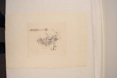  Gravure signée Hans BELLMER: Scène érotique (24 x 20 cm))
 
Description en Néerlandais:
Gravure... Gazette Drouot