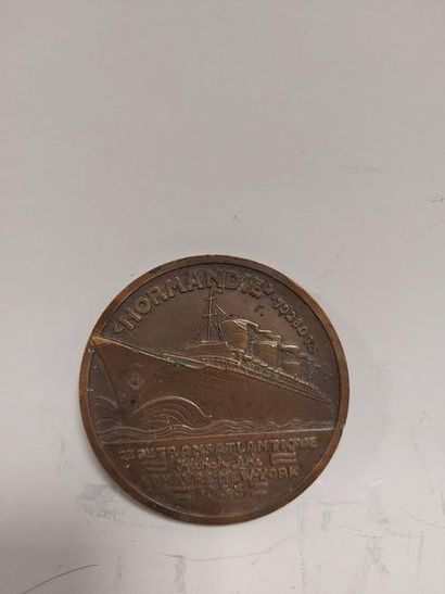 null Jean de VERNON (1897-1975). Normandy, 1935. Bronze medal, Paris coin edition....