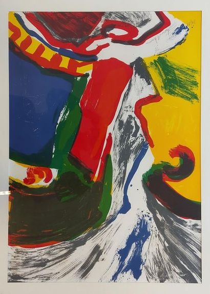 null Bengt LINDSTROM (1925-2008). Composition. Lithograph signed and numbered 34/99....