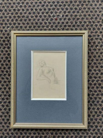 null Fernand CORMON (1845-1924) 
The nude
Pencil drawing signed with the studio stamp...