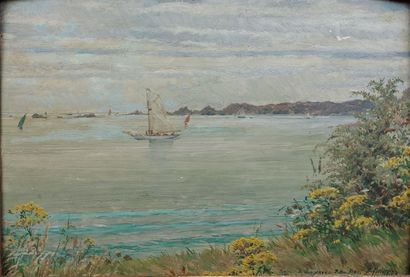 null Vaclav RADIMSKY (1867-1946).

Vue de Saint-Etienne-sous-Bailleul près de Giverny,...