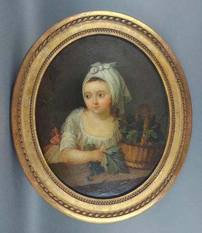 ECOLE FRANCAISE vers 1780, entourage d'Adèle...