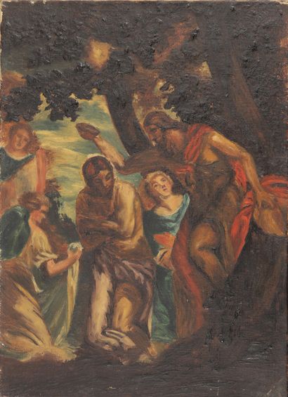 null 1) In the taste of TITIAN. The baptism of Christ. 33 x 24 cm 2) In the taste...