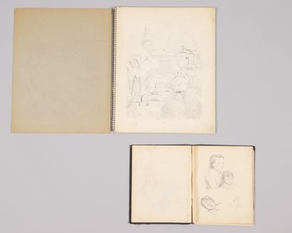 null Bernard LEWENDOWSKI, 20th-century Polish school. 15 portrait sketches and 3...
