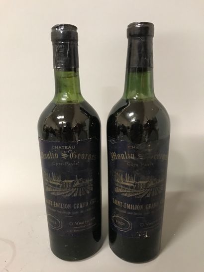 null 2 Blle château MOULIN SAINT GEORGES (St Emilion GC) 1961 - Beautiful / Early...
