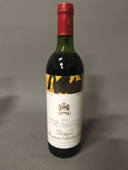 null 1 Blle Château MOUTON ROTHSCHILD (Pauillac) 1974 - Very nice / NLB