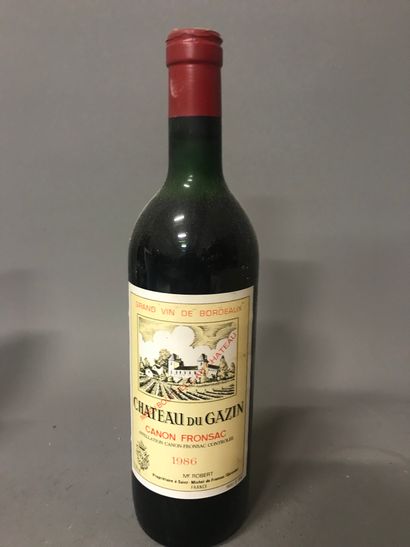 null 6 Blle Chateau DU GAZIN (Canon Fronsac) 1986 - TLB