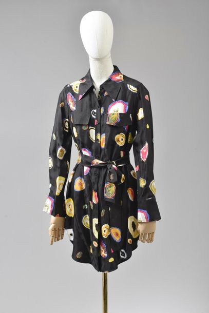 null *DVF - Diane Von Fürstenberg 

Clothing set comprising:

-Damask silk tunic...