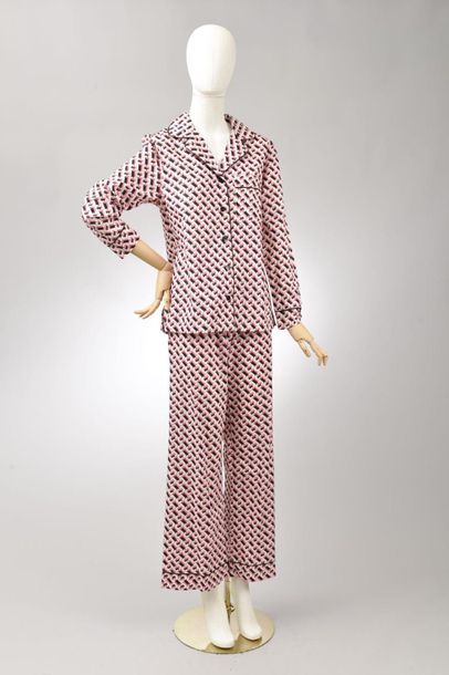 null *DVF - Diane Von Fürstenberg 

Clothing set comprising:

-Damask silk tunic...