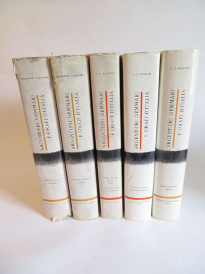 null BULGARI (Costantino G.). Argentieri Gemmari e Orafi d'Italia. 

5 volumes, grand...