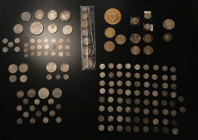 null 
MISCELLANEOUS France and abroad : 




Lot of 155 silver, nickel and other...