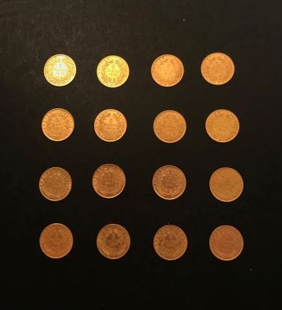 null 
Seize pièces 5 Francs OR NAPOLÉON III TÊTE LAURÉE



Lot vendu sur désignation...
