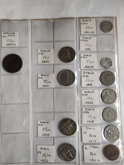 null 
FRANCE and ABROAD




Lot of 
163 various coins from the WORLD of the 19th...