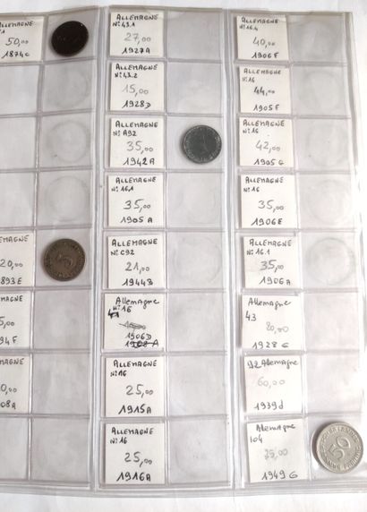 null 
FOREIGN




Lot of 
221 various coins from EUROPE in various metals, some in...