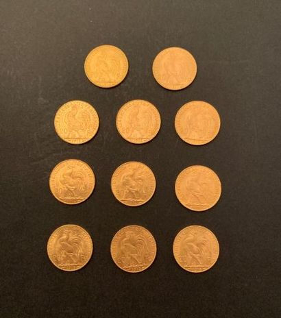 null 
Eleven 20 Francs GOLD MARIANNE/COQ coins



Lot sold on designation and kept...