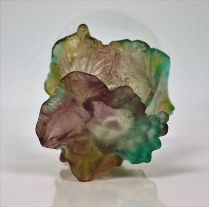 null DAUM France.

Vase Visage en pâte de verre et cristal.

H_11,5 cm