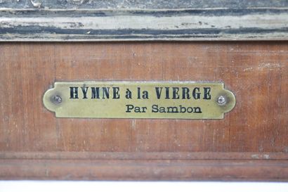 null Arthur SAMBON (1867-1947)

Hymne à la Vierge.

Plaque en bronze argenté patiné,...