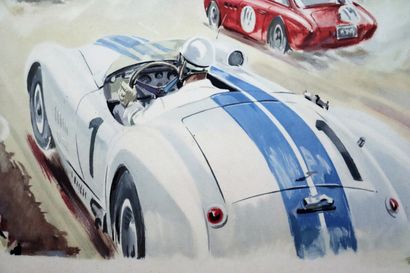 null Géo HAM (Georges Hamel) (1900-1972).

Les 24 Heures du Mans, 1952.

Lithographie,...