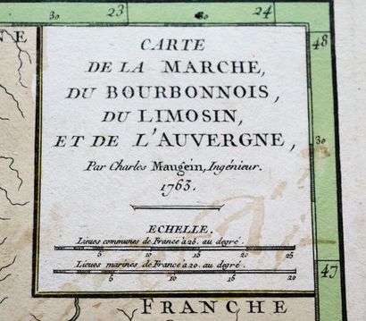 null Carte de la Marche, du Bourbonnois, du Limousin et de l'Auvergne.

Par Charles...