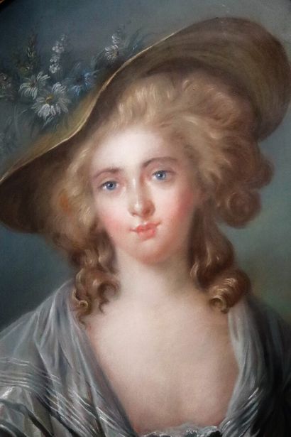 null Ecole française de la seconde moitié du XIXème siècle, suiveur de Madame Vigée-Lebrun.

Portrait...