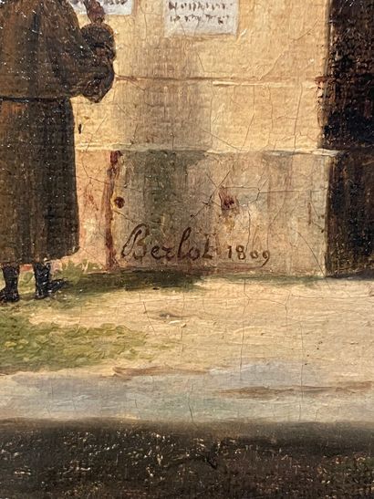 null Jean-Baptiste BERLOT (1775-1836).

Homme inspectant des placards, dans une architecture.

Huile...