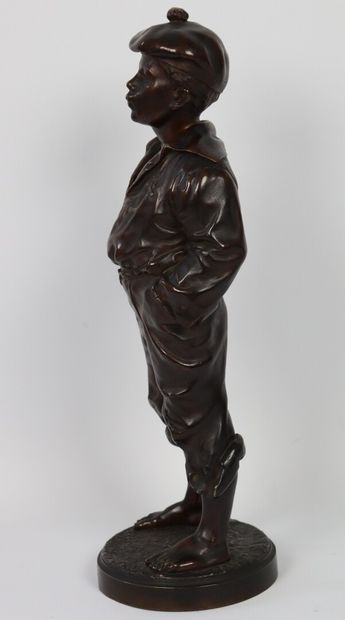 null Vlaclav SZCZEBLEWESKY (actif circa 1875-1900).

Le mousse siffleur.

Bronze...