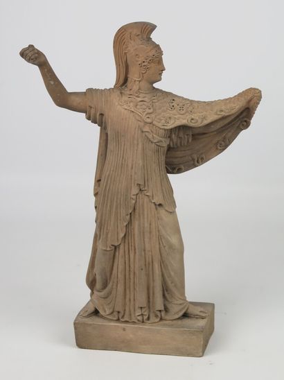 null Giovanni MOLLICA (actif à la fin du XIXème siècle).

Athéna.

Statue en terre...