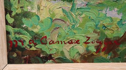 null Marie-Anne CAMAX-ZOEGGER (1881-1952).

Sous-bois.

Huile sur toile, signée en...