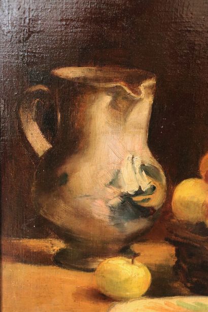 null French school of the end of the XIXth century, Alice FANO, 1896.

Still life...