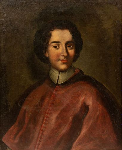 null École Italienne du XVIIIème siècle.

Portrait d'un cardinal.

Huile sur toile.

H_74,5...