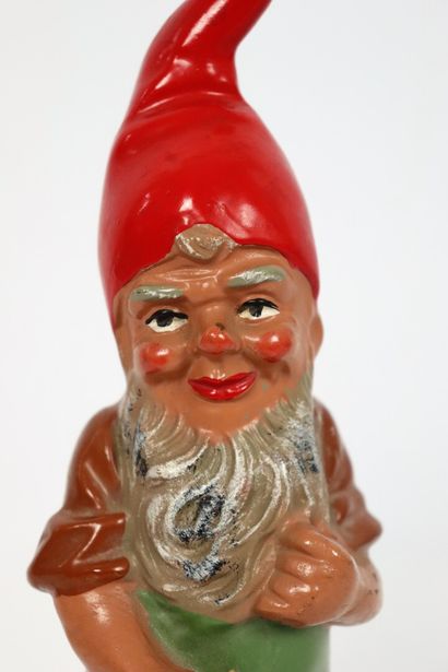 null GERMANY.

Miniature garden gnome in polychrome terracotta.

Beginning of the...