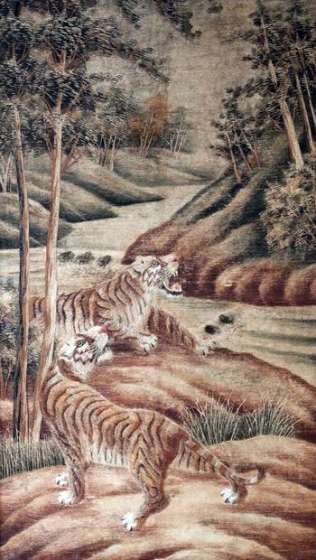 null JAPAN.

Tapestry decorated with felines in the jungle.

Framed in velvet.

About...