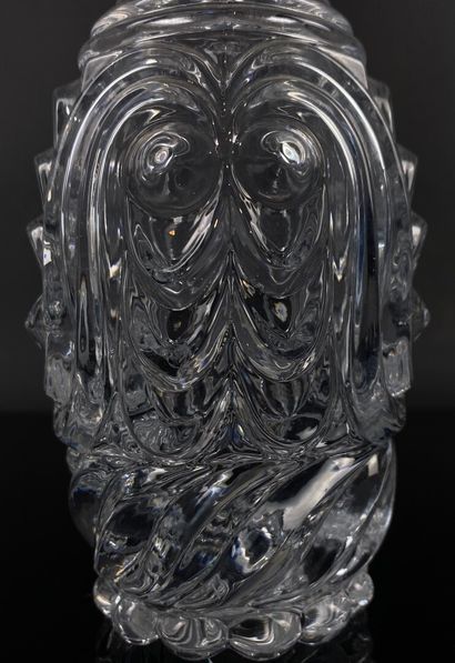null CRYSTAL FACTORY OF THE CREUSOT.

A molded crystal decanter with simulated fountains.

First...