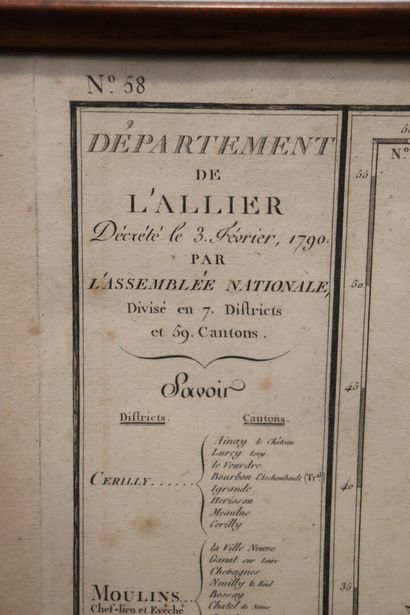 null Pierre DUMEZ (1757-1794) pour l'Atlas national de France.

Carte du département...