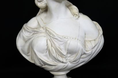 null French school of the 20th century.

Bust of Madame du Barry.

Sculpture in plaster...