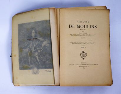 null FAURE (Henry). 

History of Moulins (10th century-1830). 

Moulins, Crépin-Leblond,...
