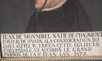 null Ecole française du XVIIIème siècle.

Portrait de Jean de Monmirel, natif de...