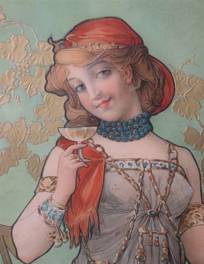 null Léon Chandon, Grands Vins de Champagne.

Affiche, vers 1900.

Reims (Marne).

Rare...