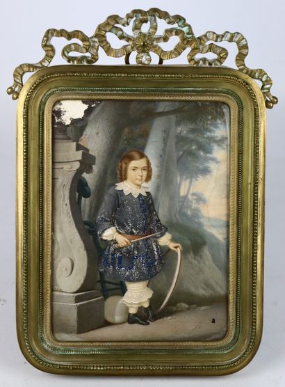 null Louis Henri de FONTENAY (né en 1800).

Portrait d'un jeune garçon au cerceau,...