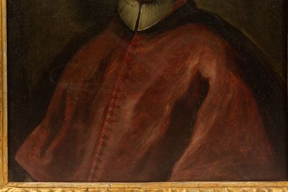 null Italian school of the 18th century.

Portrait of a cardinal.

Oil on canvas.

H_74,5...
