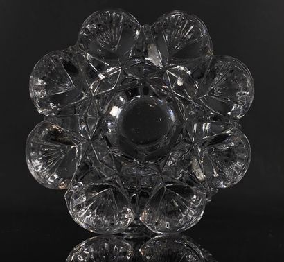 null CRYSTAL FACTORY OF THE CREUSOT.

Pair of moulded and cut crystal goblets.

First...