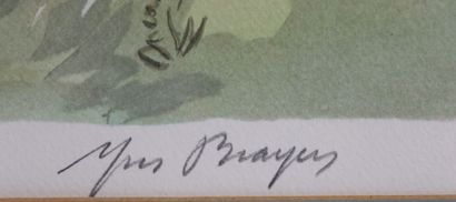 null Yves BRAYER (1907-1990)

Les Baux de Provence.

Lithographie, signée en bas...