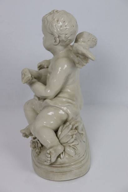 null CAPODIMONTE, after E. KLEIN.

The musician love.

White porcelain group.

H_31...