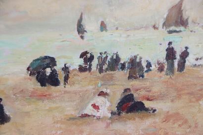 null Arthur FILLON (1900-1974).

The beach.

Oil on canvas, signed lower left.

H_22...